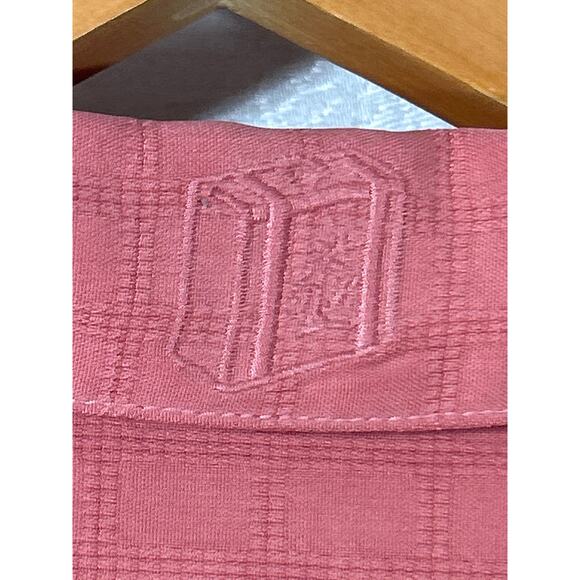 Tommy Bahama Button Up XL 100% SILK Salmon Textured - Picture 14 of 14